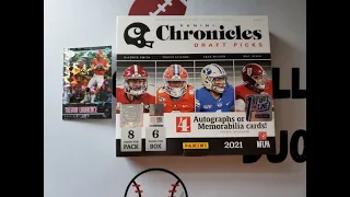 New product- 2021 Chronicles Draft Picks football FOTL Hobby box! Huge hit and multiple autos!