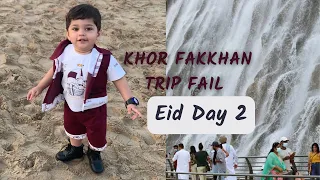 Eid Day 2 | Khor Fakkan Beach on Public Holidays | Uff Crowd!