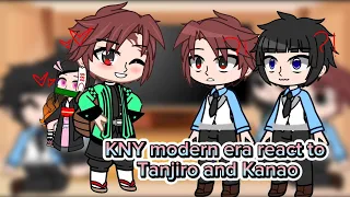 KNY modern era react to Tanjiro ❤ and Kanao 💖 Pt.1/2 Read description