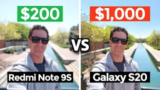 $200 Redmi Note 9S vs $1000 Galaxy S20! (Camera Test Comparison)