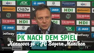 PK nach dem Spiel | Hannover 96 - FC Bayern München