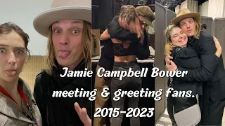 Jamie Campbell Bower meeting & greeting fans (part 2) 2015-2023