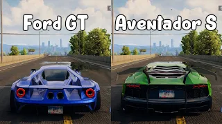 NFS Unbound: Ford GT vs Lamborghini Aventador S - WHICH IS FASTEST (Drag Race)