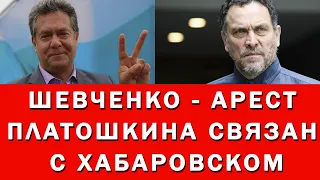 М. ШЕВЧЕНКО - АРЕСТ ПЛАТОШКИНА СВЯЗАН С СОБЫТИЯМИ В ХАБАРОВСКЕ. ЖЕСТЬ!