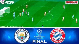 EA FC 24 - Manchester City vs Bayern Munich - UEFA Champions League 23/24 Final | Gameplay PC