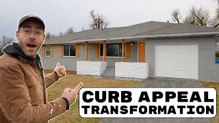 I Spent $750 To Gain $7,500 in Equity!! DIY Curb Appeal Transformation