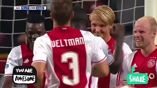 Kasper dolberg all 18 goals for ajax in eredivisie