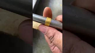 Gold ring making process💥💍#shorts #viral #gold #viralshorts #golden #ring #goldring #weddingring