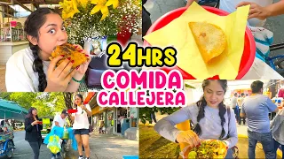 24 HORAS COMIENDO COMIDA CALLEJERA EN CIUDAD DE MÉXICO 🌮 | Michell Merlin