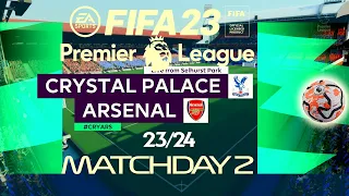 FIFA 23 Crystal Palace vs Arsenal | Premier League 23/24 | PS4 Full Match