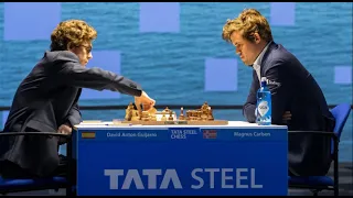 NICE SICILIAN!! David Anton Guijarro vs Magnus Carlsen || Tata Steel Chess 2021 - R2