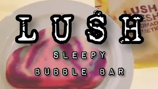 Lush Bubble Bath | Lush Quick Tips: New Sleepy Bubble Bar | Tub Demo | Jeniffer Vighna