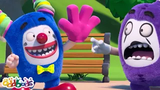 Clown?! | Oddbods | Moonbug No Dialogue Comedy Cartoons for Kids
