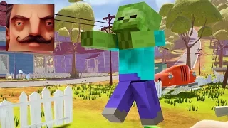 HELLO NEIGHBOR MINECRAFT - My New Neighbor MINECRAFT ZOMBIE FULL HISTORY Gameplay Walkthrough