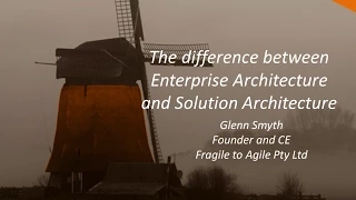 The difference between Enterprise Architecture and Solution Architecture