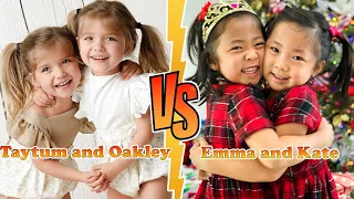 Taytum and Oakley Fisher VS Emma and Kate (Kaji Family) Transformation 2024 ★ From Baby To Now