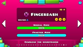Geometry Dash – “Fingerdash” 100% Complete [All Coins] | GuitarHeroStyles