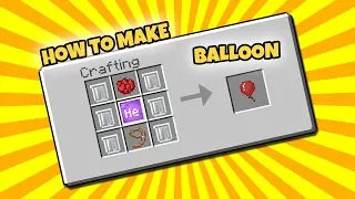 MINECRAFT: HOW TO MAKE BALLOON | ALSA HONGGO