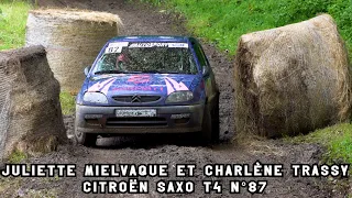 Rallye Castine Terre d'Occitanie 2024 - Citroën Saxo T4 N°87 - Juliette MIELVAQUE et Charlène TRACY