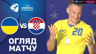 Україна – Хорватія. Чемпіонат Європи 2023 (U-21) / Огляд матчу