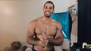 Nightly Flexing with Male Stripper Samson - October 14, 2018 - Bodybuilding Vlog