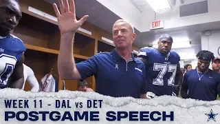 Jason Garrett Postgame Victory Locker Room Speech | Dallas Cowboys 2019