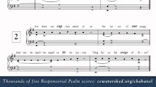 4th Sunday of Lent, Year B • Free Responsorial Psalms • Organist Score