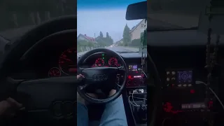 Audi 80 B4 Avant 1.9TDI Evening Ride trough Polish Town on Cruise Control