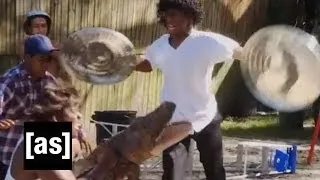 Backyard Wrestling Gator | Loiter Squad | Adult Swim