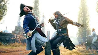 Assassin's Creed Unity Raider Outfit & Cinquedeas Advanced Combat & Free Roam with Master Arno