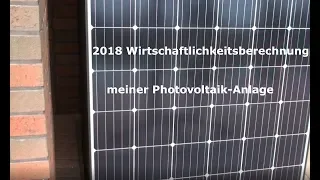 #007 2019-Photovoltaikanlege Wirtschaftlichkeitsberechnung