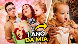 MIA FEZ UM ANO! (VLOG DA FESTA DE ANIVERSÁRIO)