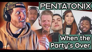 Pentatonix WHEN THE PARTY'S OVER Reaction | First time Pentatonix REACTION (Billie Eilish reaction)