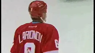 Igor Larionov punishes Islanders with a goal (17 dec 2002)