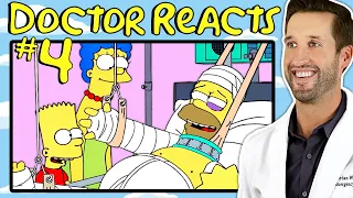 ER Doctor REACTS to Funniest Simpsons Medical Scenes #4