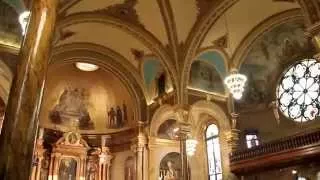 A Shower of Rose Petals for Pentecost at St. John Cantius Church