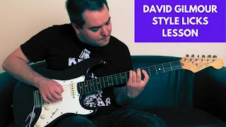 David Gilmour Style Licks Lesson - Comfortably Numb-Esque