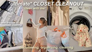 CLOSET MAKEOVER⭐️ decluttering, new dresser, organizing (& motivating! )