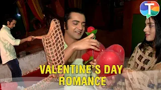 Sumedh Mudgalkar & Mallika Singh blush as they give rose during ROMANTIC Valentine's Day celebration