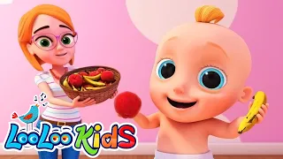 🍏Apples and 🍌Bananas -Yummy Fruits & Vegetables|  LooLoo Kids LEARNING LETTERS SONG