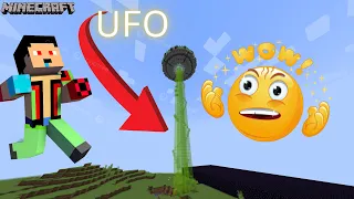 I BUILD UFO PT-1  | 7 GOLDEN APPLE I MINECRAFT