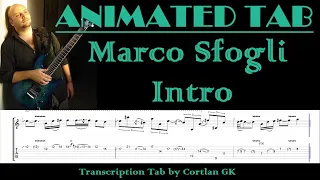 Marco Sfogli - Intro - ANIMATED TAB by Cortlan GK