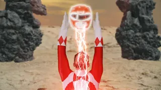 Mighty Morphin Red Ranger Fan Morph- Red Ranger to the Rescue!