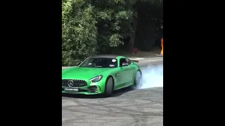 Mercedes AMG GTR pro insane donuts