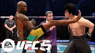 Bruce Lee vs Anderson Silva - EA Sports UFC 5 - Epic Fight 🔥🐲