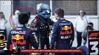 Campeón de F1 insulta a Max Verstappen tras pleito con Russell 'Pobre perdedor' en GP de Azerbaiyán