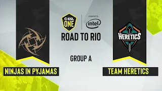 CSGO - Team Heretics vs. Ninjas in Pyjamas [Vertigo] Map 3 - ESL One Road to Rio - Group A - EU