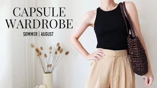 Sommer CAPSULE WARDROBE für den August | nachhaltig & fair | Minimalismus