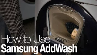 How to use Samsung's AddWash washing machine
