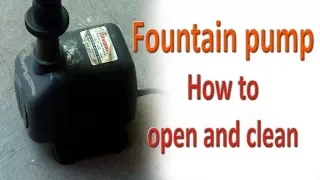 How to open and clean submersible Fountain pump motor DIY